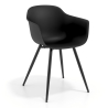Chaise de Conférence Alice, 4 pieds, design enveloppant
