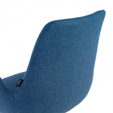 chaise de conference noir bleu giratoire avec roulettes tissu accoudoirs rembourres 7