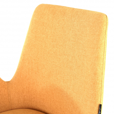 chaise de conference noir jaune giratoire avec roulettes tissu accoudoirs rembourres 8