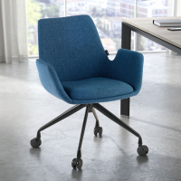 Chaise Pivotante Glamm, à roulettes, Résistante