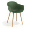 Chaise de Conférence Alice, 4 pieds, design enveloppant