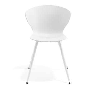 chaise de conference blanc blanc 4 pattes plastique accoudoirs fixes 3