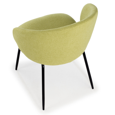 chaise de conference vert harper tissu accoudoirs fixes 7