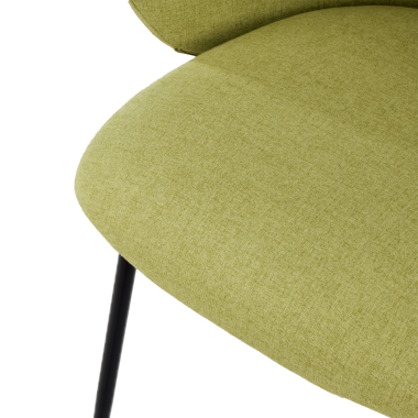 chaise de conference vert harper tissu accoudoirs fixes 8