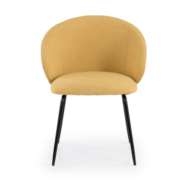 chaise de conference jaune harper tissu accoudoirs fixes 3