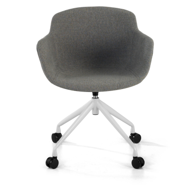 chaise de conference blanc anthracite giratoire avec roulettes tissu accoudoirs rembourres 3