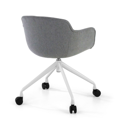 chaise de conference blanc anthracite giratoire avec roulettes tissu accoudoirs rembourres 5