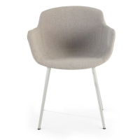Chaise Visiteur Laure, Structure métallique, en tissu