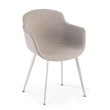 chaise de conference blanc gris 4 pattes tissu accoudoirs rembourres 1
