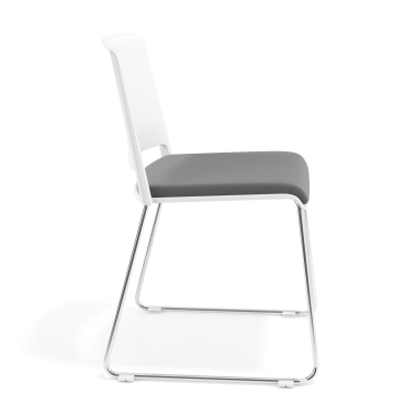 chaise de conference blanc gris sans bras tapissee tissu sans accoudoirs 3