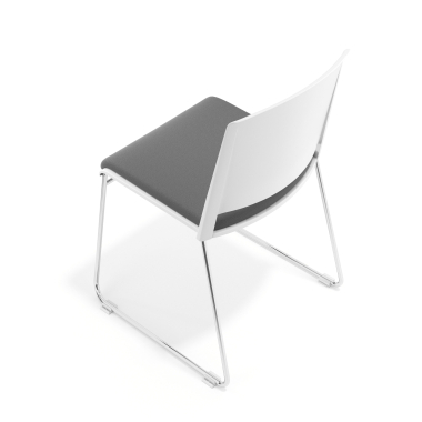 chaise de conference blanc gris sans bras tapissee tissu sans accoudoirs 7
