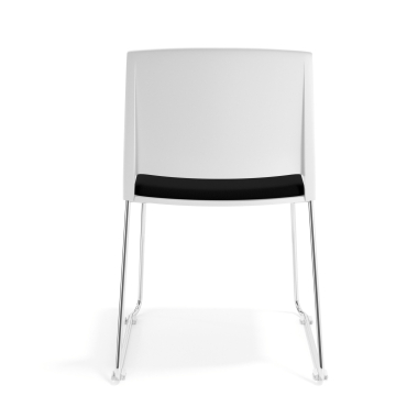 chaise de conference blanc noir sans bras tapissee tissu sans accoudoirs 4