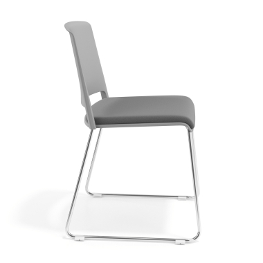 chaise de conference gris gris sans bras tapissee tissu sans accoudoirs 3