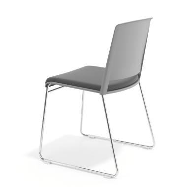 chaise de conference gris gris sans bras tapissee tissu sans accoudoirs 5