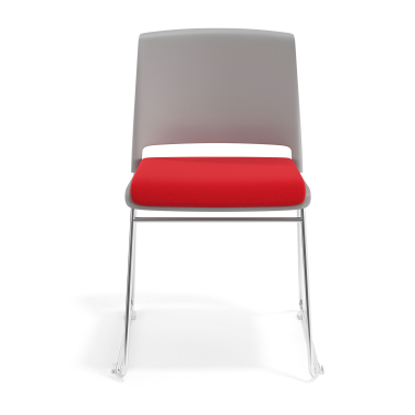 chaise de conference gris rouge sans bras tapissee tissu sans accoudoirs 6