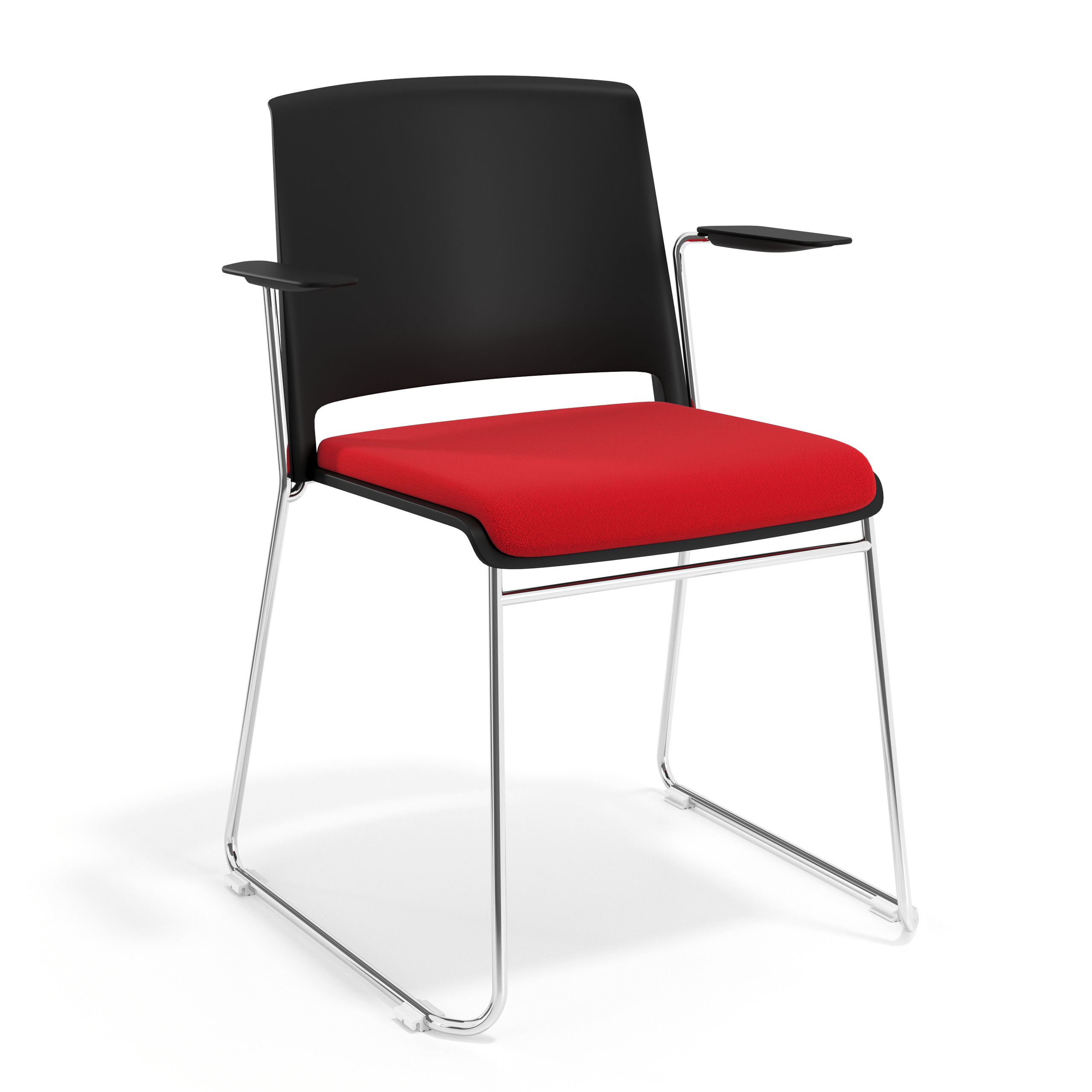 Chaise de Conférence rembourrée avec Accoudoirs Hest