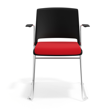 chaise de conference rouge avec bras tapisse tissu sans accoudoirs 6