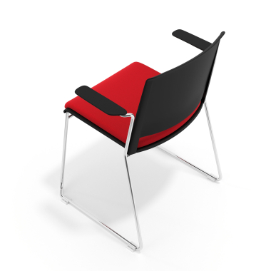 chaise de conference rouge avec bras tapisse tissu sans accoudoirs 7