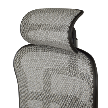 chaise ergonomique gris structure noire rouge maille accoudoirs reglables 5d appui tete 9