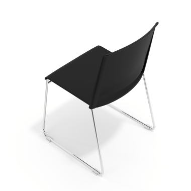 chaise de conference noir sans bras tissu sans accoudoirs 7