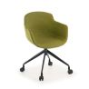 Chaise Visiteur Laure, Structure métallique, en tissu