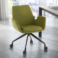 Chaise Pivotante Glamm, à roulettes, Résistante