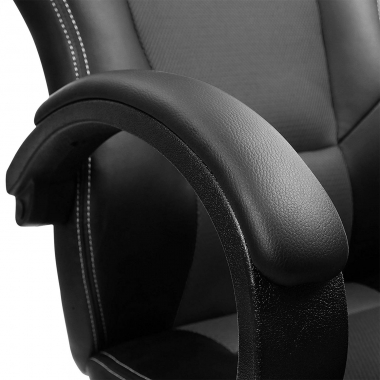chaise gaming noir racer simil cuir accoudoirs fixes 4