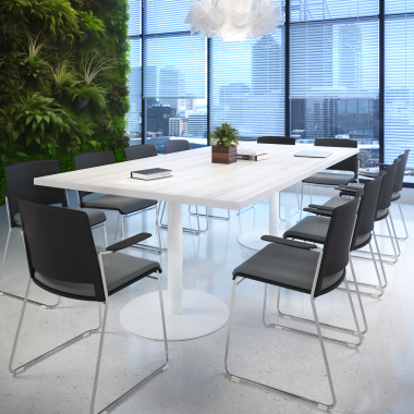 chaise de conference noir gris avec bras tapisse tissu sans accoudoirs 2