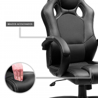 Chaise Gaming Racer, design sportif, rembourré 210301 - (Outlet)