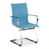 Fauteuil visiteur Brenton, cadre en acier, modèle cantilever, patins