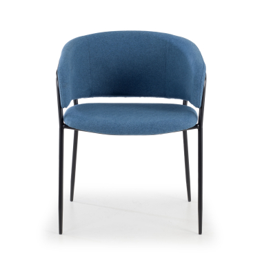 chaise de conference bleu margot tissu accoudoirs fixes 3
