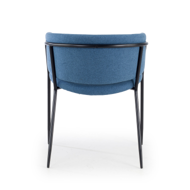 chaise de conference bleu margot tissu accoudoirs fixes 6