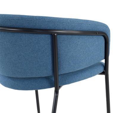 chaise de conference bleu margot tissu accoudoirs fixes 9