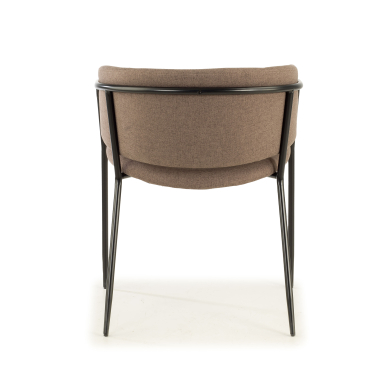 chaise de conference marron margot tissu accoudoirs fixes 6
