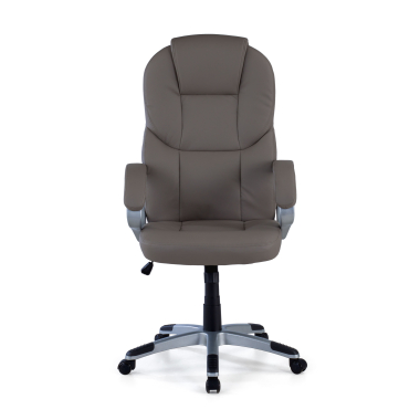 fauteuil de bureau gris kiel simil cuir accoudoirs rembourres 3