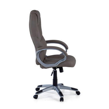 fauteuil de bureau gris kiel simil cuir accoudoirs rembourres 4