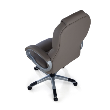 fauteuil de bureau gris kiel simil cuir accoudoirs rembourres 7