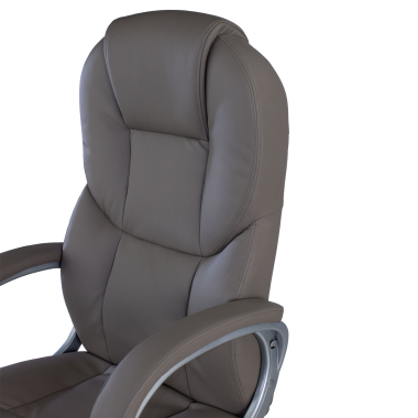 fauteuil de bureau gris kiel simil cuir accoudoirs rembourres 9