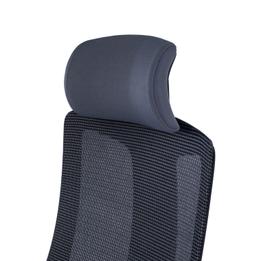 chaise ergonomique gris structure noire maille accoudoirs reglables 3d soutien lombaire appui tete 8
