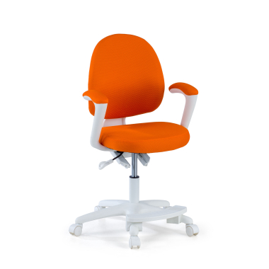 chaise de bureau enfant orange mickey tissu accoudoirs fixes 1