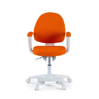 chaise de bureau enfant orange mickey tissu accoudoirs fixes 4