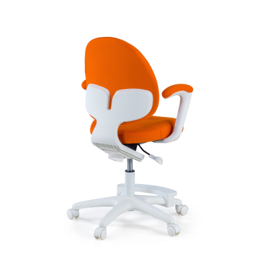 chaise de bureau enfant orange mickey tissu accoudoirs fixes 5