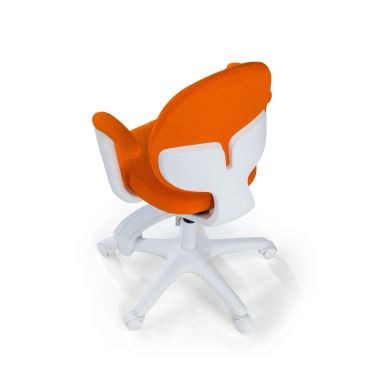 chaise de bureau enfant orange mickey tissu accoudoirs fixes 7