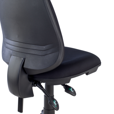 chaise de bureau noir sans bras tissu sans accoudoirs 8