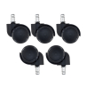 Jeu de roulettes Gaming 11x50mm silencieuses, Revêtement en caoutchouc