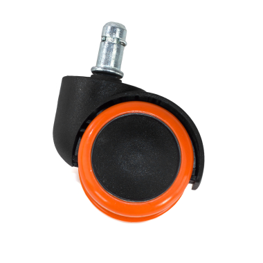 roulette pour chaise de bureau orange 11x50mm gaming 3