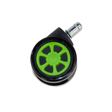 roulette pour chaise de bureau vert 60mm gaming 3