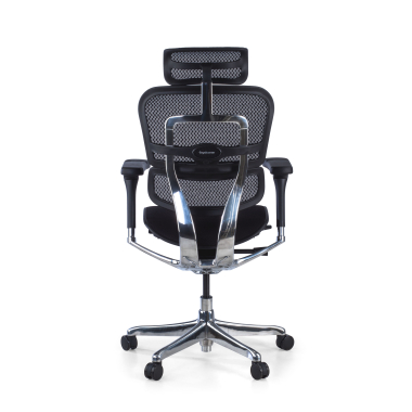 chaise ergonomique noir structure noire assise tapissee tissu accoudoirs reglables 5d appui tete 10