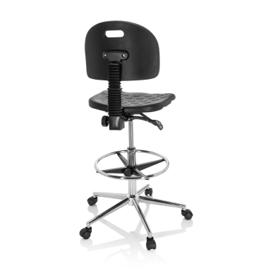 tabouret datelier et de laboratoire noir tabouret plastique sans accoudoirs 6