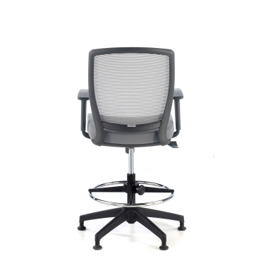 tabouret ergonomique gris tabouret maille accoudoirs reglables 1d 6